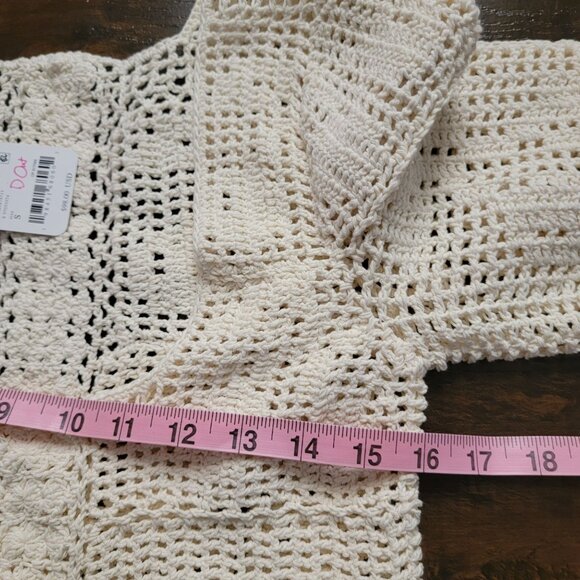 Free People Bahamas Crochet Top Womens S Boho Chic Hippie Beach Vintage Retro - Picture 6 of 7